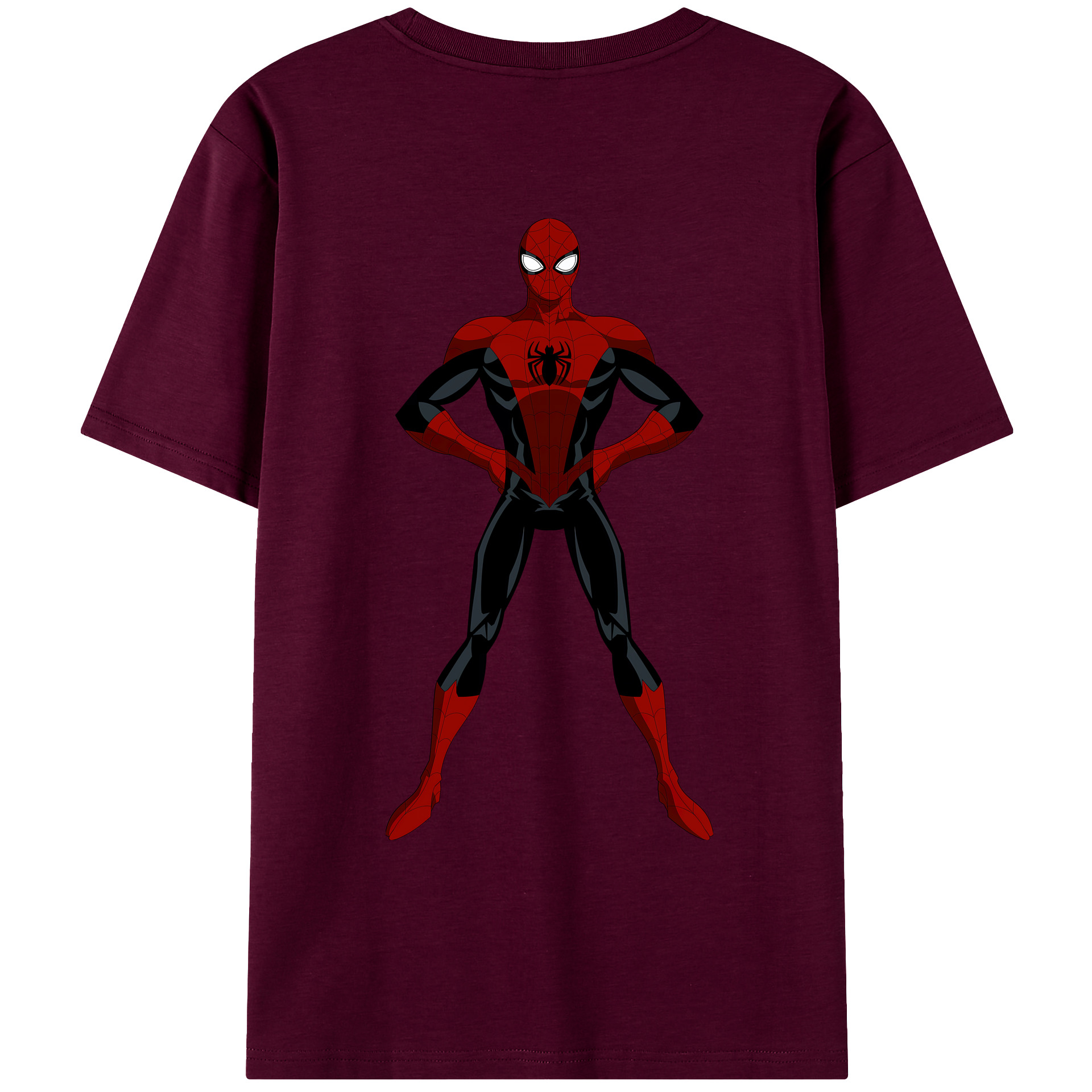 （画像用） Spider Man スパイダーマン レディース半袖Tシャツ(バックプリント)